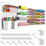 Peg board,Pegboard 32"*32",White Pegboard 4pcs and
