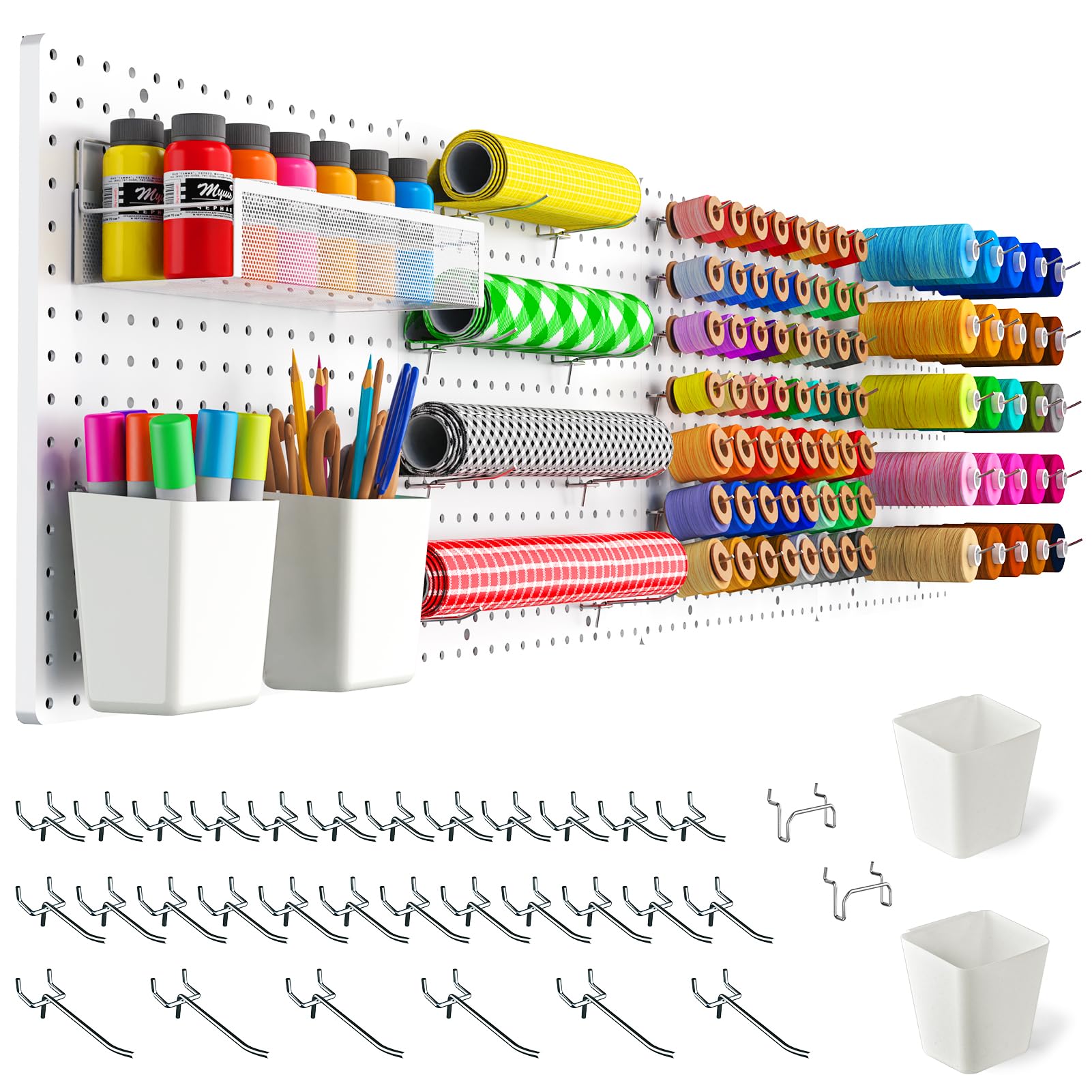 Peg board,Pegboard 32"*32",White Pegboard 4pcs and