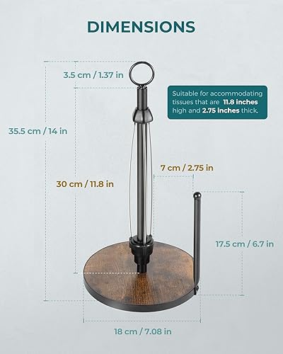 countertop perfect tear paper towel holder bronze