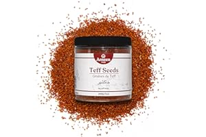 Ameen Foods | Premium Teff Seeds (KhakSheer), 200g (7.1 oz) Jar - Nutritious Whole Grain, Perfect for Cooking, Baking, and Te