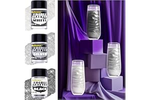 MULOEN Edible Glitter - 3 Colors Luster Dust Edible, Food Grade Glitter Shimmer Sprinkle Powder, Edible Glitter for Cocktails, Drink, Baking, Cakes Decorating -5G