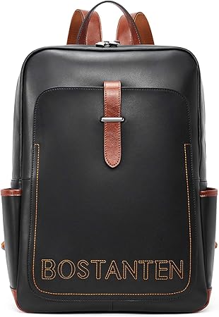 bostanten leather laptop backpack