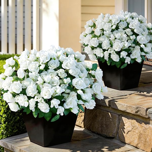 16 BUNDLES ARTIFICIAL ROSES FOR FRONT DOOR OUTDOOR...