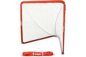 GoSports Regulation 6 ft x 6 ft Lacrosse Net - Steel Frame or Bow Style Frame - The Only Truly Portable Lacrosse Goal, Backyard Setup in Minutes