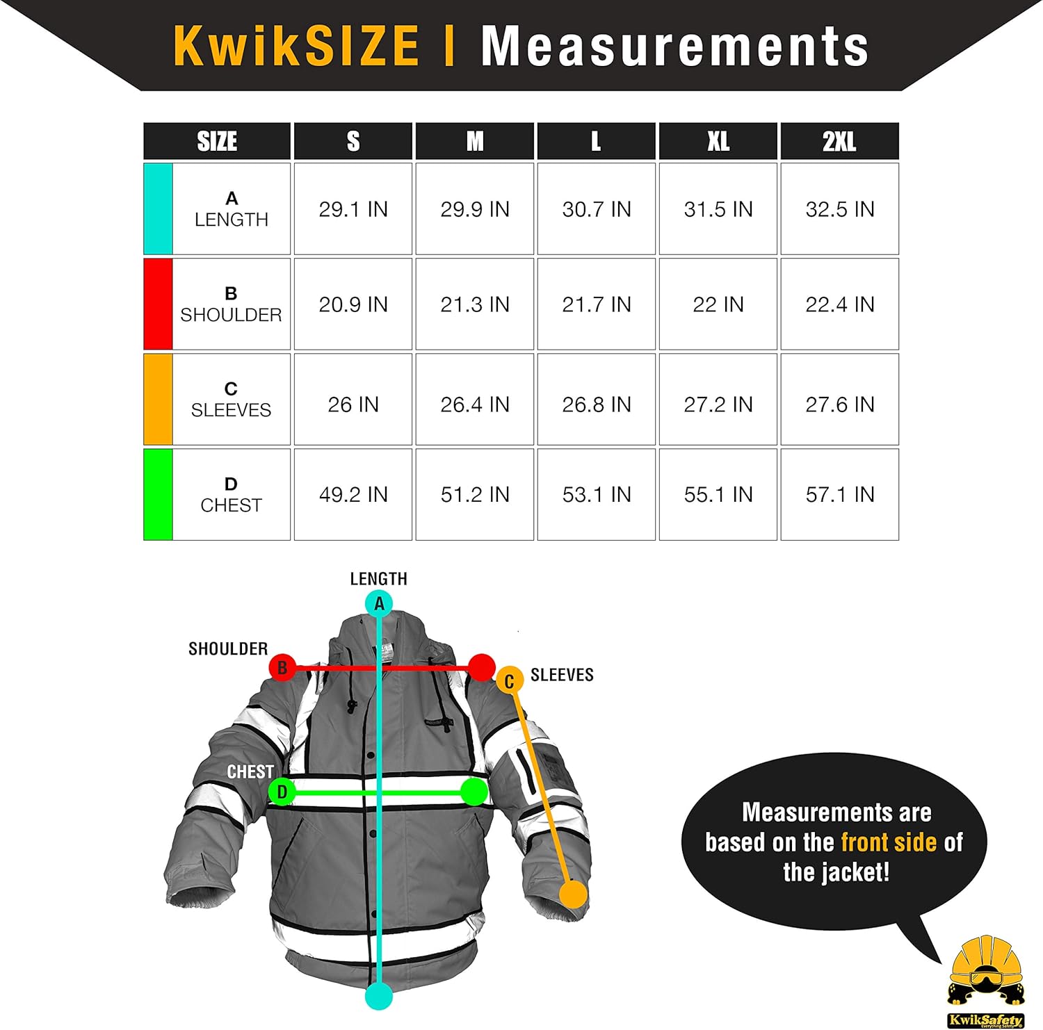 KwikSafety (Charlotte, NC) MARSHAL Bomber Safety Jacket (Multi-Use Rugged) Class 3 Hi Visibility Water Resistant ANSI OSHA Reflective Warm Lightweight Winter Construction Gear Men | Yellow Medium - - 