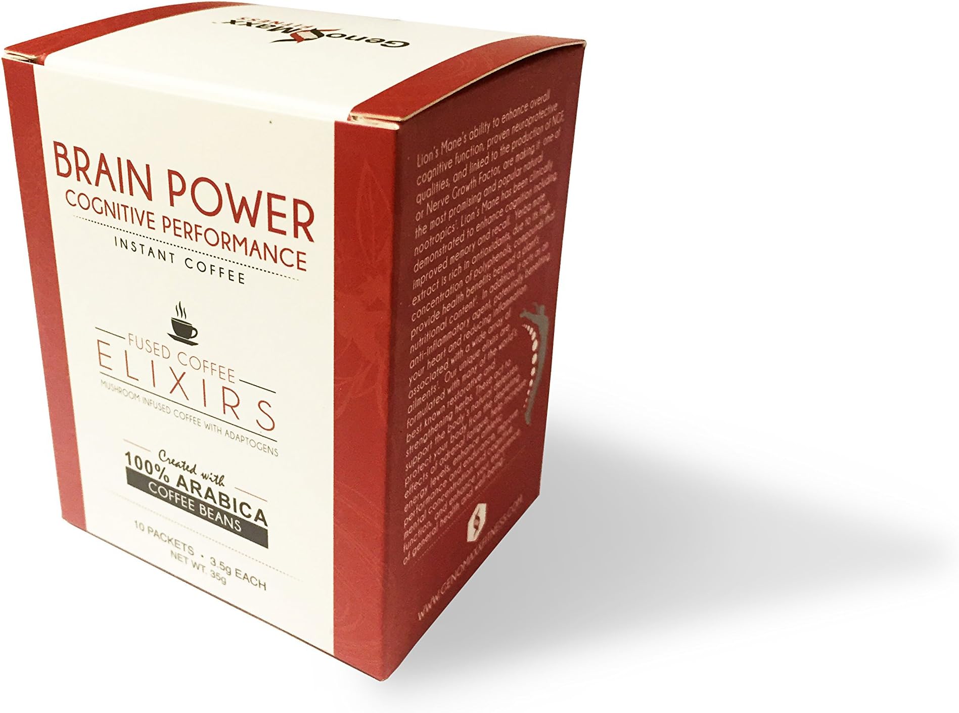 Brain Power - Fused Coffee Elixir with Lion’s Mane, Chaga & Yerba Mate (10 Count)