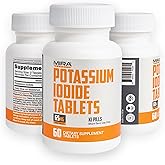 Potassium Iodide Tablets (60 Count) | FDA-approved potassium iodide for thyroid protection during nuclear events. 65mg tablets. 60-count bottle.