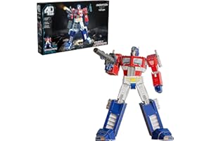 4D Build, Transformers Optimus Prime 3D Model Kit with LED Lights, Transformers Collectibles & Desk Décor, Adult Building Toys, 3D Puzzles for Adults & Teens, 321 Pieces, for Ages 12 & Up