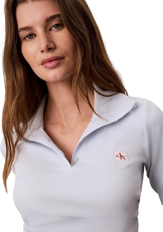 Donne LS Wvn Label Tneck Henley LV047H203G Altri Tops, Blu (Plein Air), S — foto 3 di 5