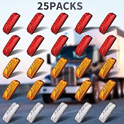 25 Pcs 4 Inch Trailer Marker Lights Front Rear Side