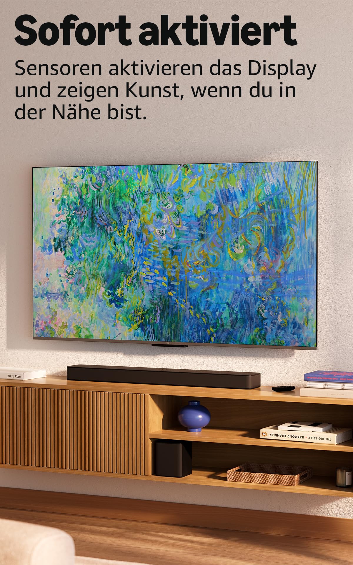Amazon Ember QLED-Serie mit Fire TV (neueste Generation), 55-Zoll Smart TV in 4K Ultra HD, HDR10+, Dolby Vision, Dolby Audio, Quad-Core-Prozessor, Sprachsteuerung mit Alexa 4