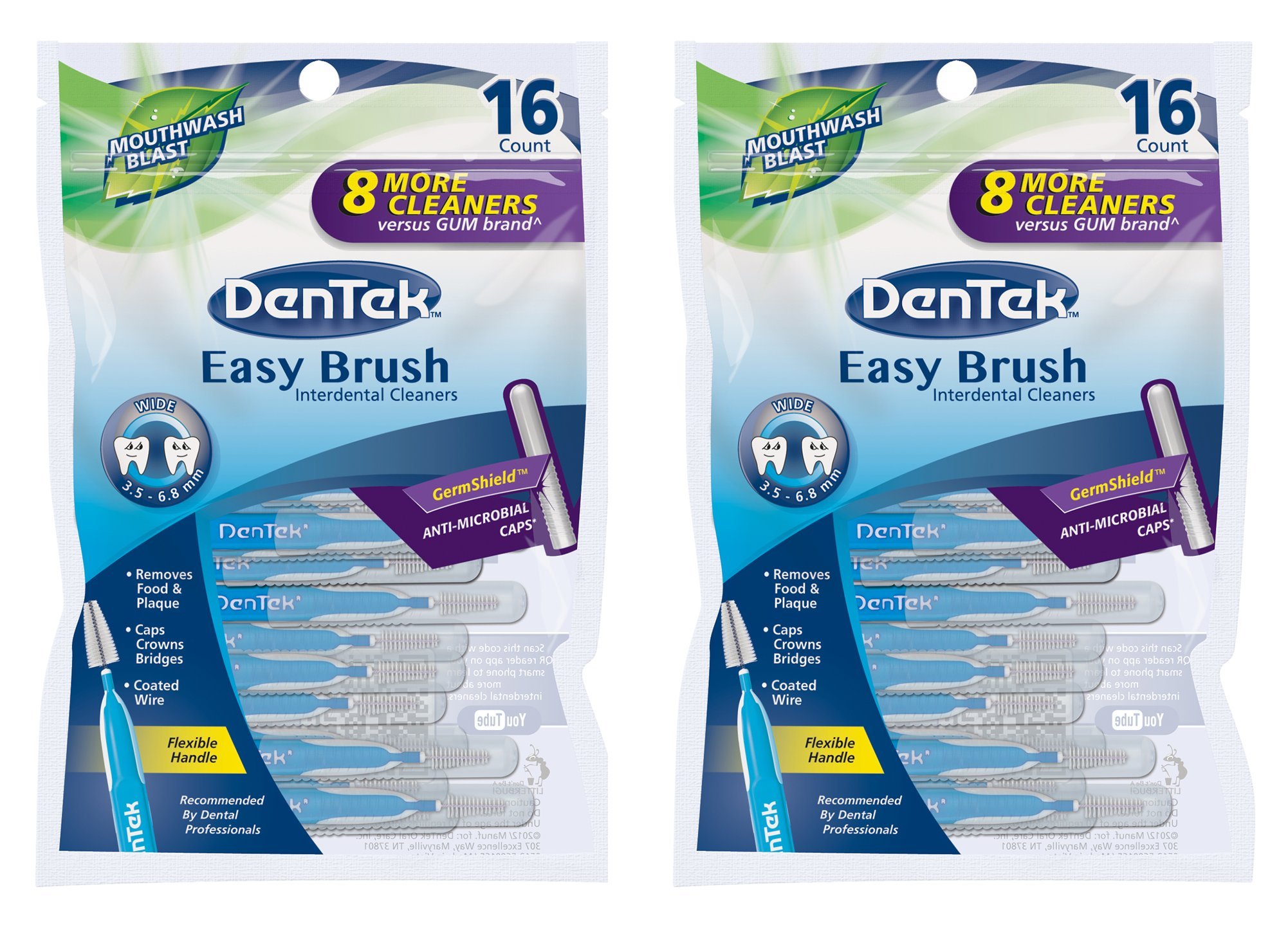 Dentek Easy Brush Cleaners Extra Tight Spaces 16 Count (2