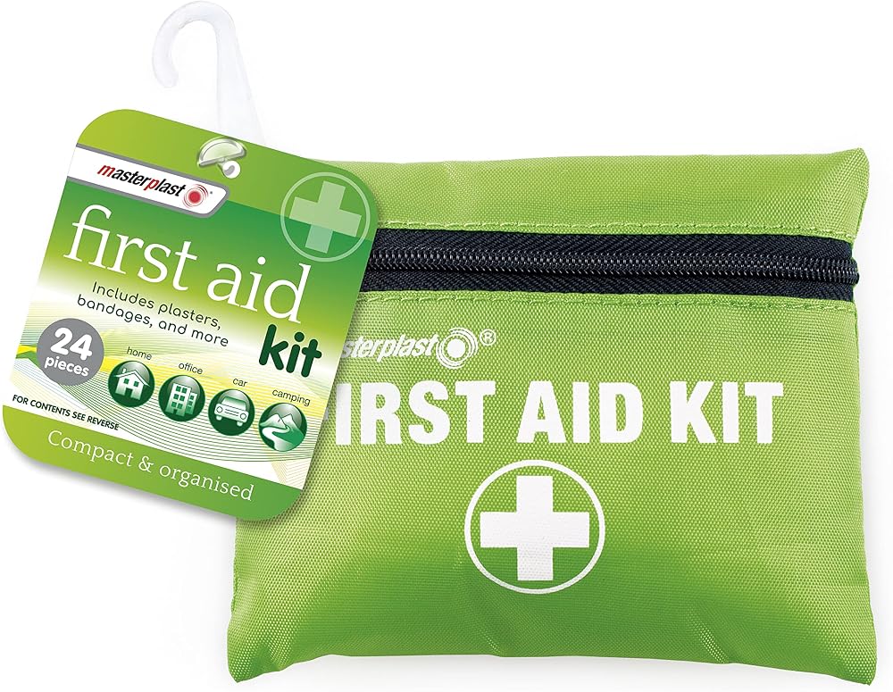 Masterplast Compact First Aid Kit 24 Pieces Camping Home Office Car Travel