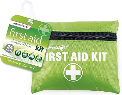 Masterplast Compact First Aid Kit 24 Pieces Camping Home Office Car Travel