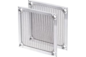 MECCANIXITY 80mm Computer Fan Filter Grills Stainless Steel Mesh Dustproof Case Cover for Computers, Pack of 2