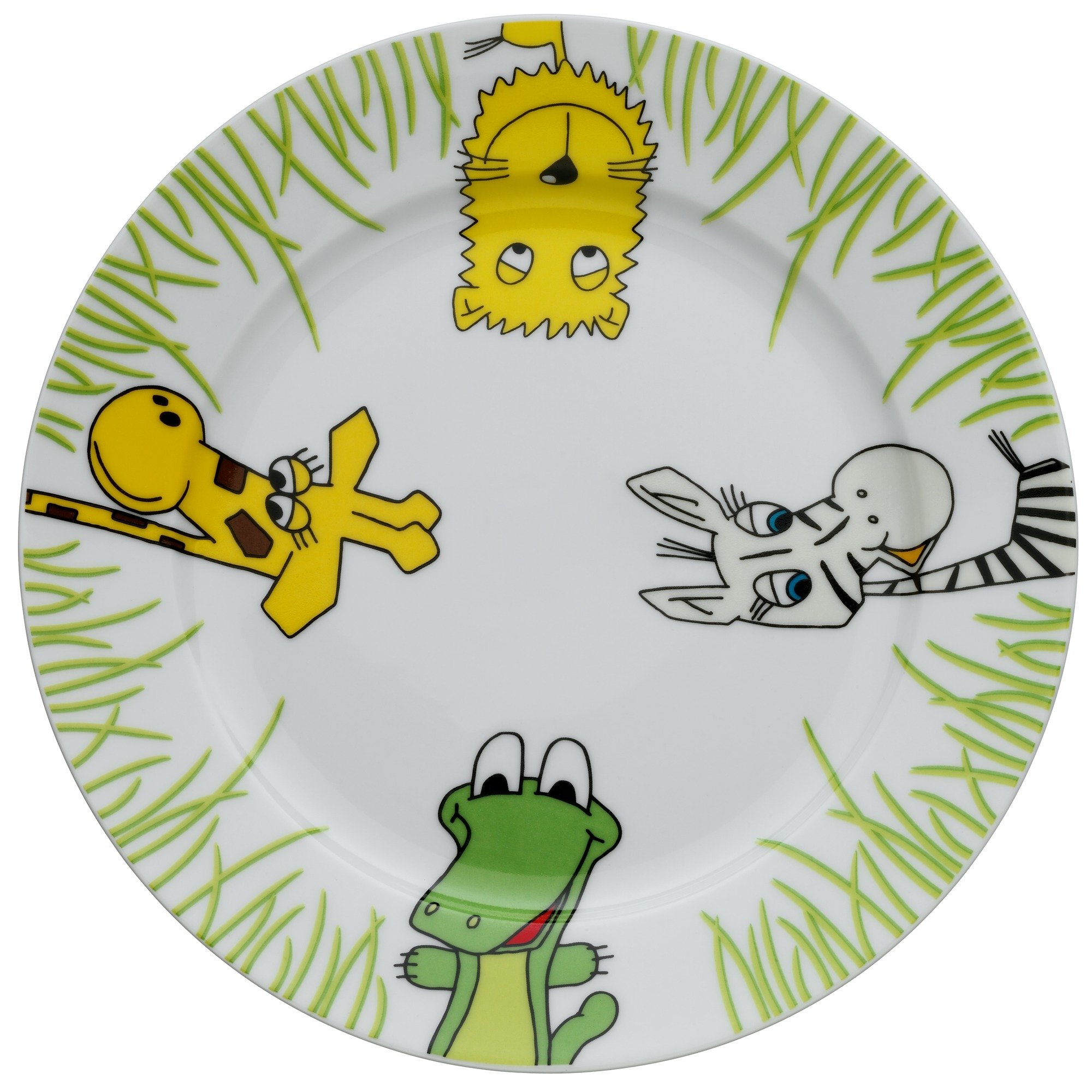 WMF Safari Porcelain Children's Crockery Plate, Multi-Colour