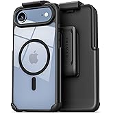 Encased SlimShield for iPhone Air Belt Clip Case with Phone Holster (Compatible with MagSafe) Clear Black