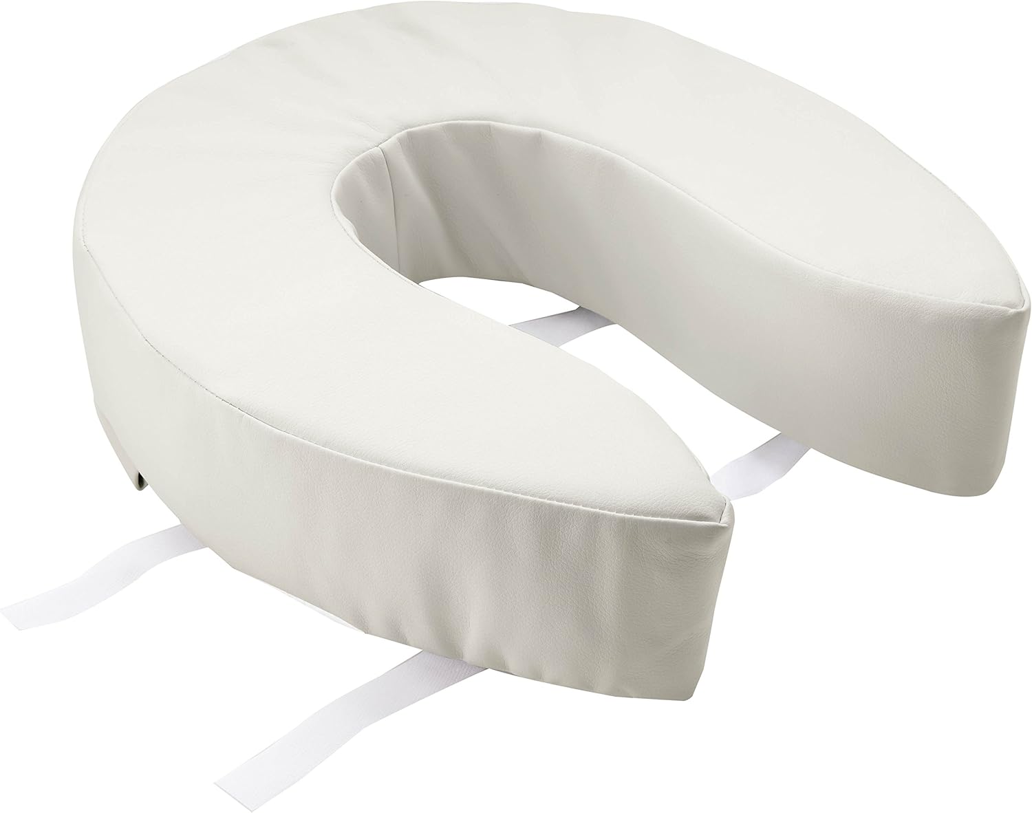 Medline MDS80328 Padded Toilet Seat Riser, 4", White (Pack
