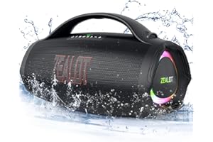 ZEALOT Portable Bluetooth Speaker 2025, 160W RMS Speaker Bluetooth Wireless, IPX6 Waterproof, Loud/ 36000mah/ EQ/USB/TF/AUX, Great Bass or Home, Outdoor, Party, Travel