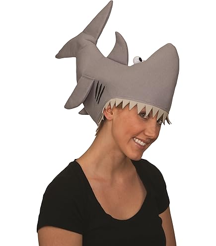 Amosfun Sombrero De Tiburón Tonto Sombrero De Pez Ballena Delfín Sombrero De Animales De Mar
