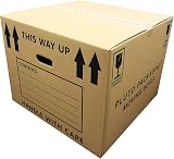 Pluto Packaging 10 Extra Large Cardboard Boxes 115L with Handles 53x53x41cm view 3