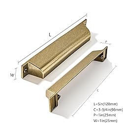 ZAUYX 10 Pack 3-3/4 Inch Center to Center Burnished