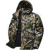 BASSDASH Walker-WL Men’s Insulated Waterproof Fishing Hunting Jackets Silent Breathable Lightweight Winter Coat Cold Weather