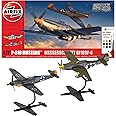 Airfix Model Airplane Kit Model - A50193 P-51D Mustang vs Bf109F-4 Dogfight Double, Plastic Plane Model Kits for Adults & Kids, Skill Level 1, 1:72 Scale WW2 Military Aircraft Models - Aeroplane Models