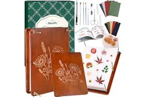 Aboofx 15.7" x 11.8" Extra Large Flower Press Kit, 6 Layers Wooden Flower Pressing Kit DIY Arts and Craft Kit for Adults, DIY Pressed Flower Plant Preservation Kit