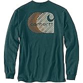 Carhartt mens Relaxed Fit Heavyweight Long-sleeve Pocket C Graphic T-shirt