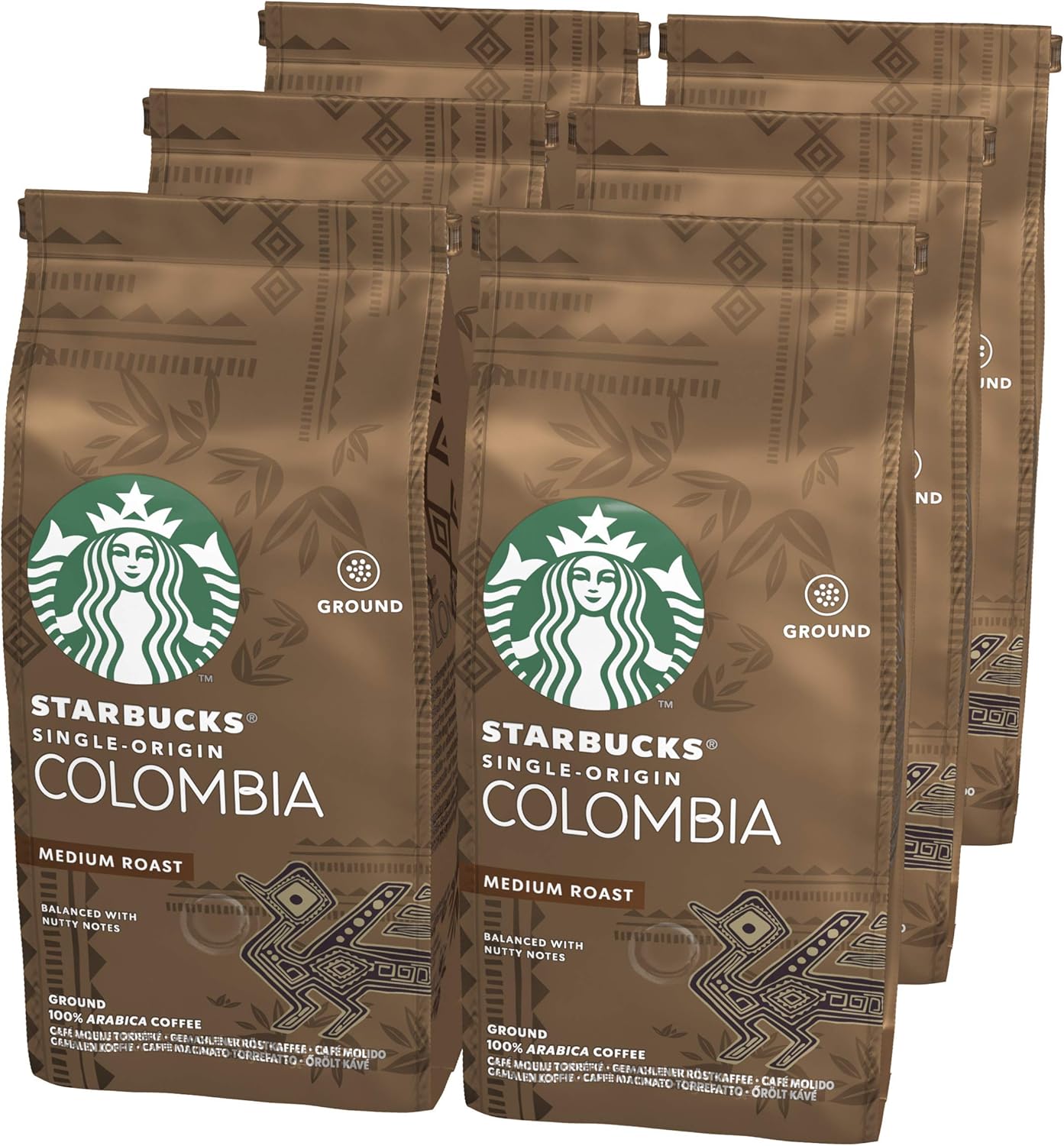 STARBUCKS SingleOrigin Colombia Medium Roast Ground Coffee, 200 g