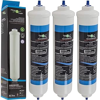FilterLogic FFL-191X | Paquete de 3 - Filtro de agua frigorífico ...