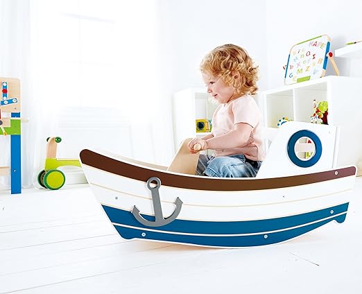 hape wooden boat rocker