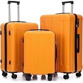 Merax 3 pcs/set in ABS Spinner Wheel Luggage Set, Carry on Suitcase