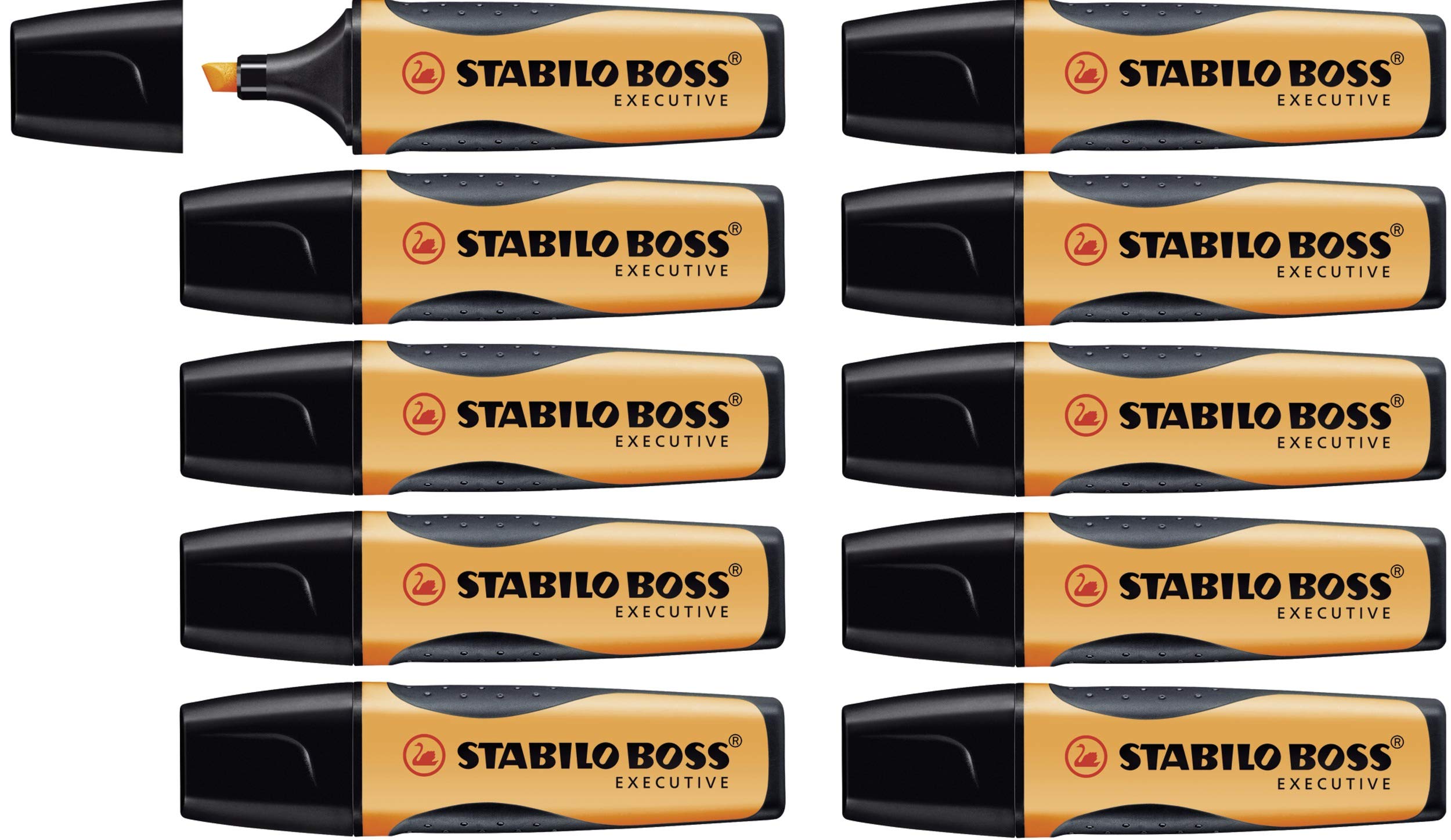 STABILO Highlighter BOSS EXECUTIVE - Box of 10 - Orange