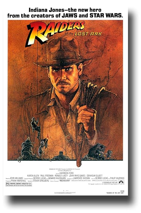 Top 10 Raiders Of The Lost Ark Movie Poster 11X17