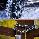 SWTYExt 304 Stainless Steel Heavy Duty Chain 3mm x 1.5m with Carabiner for Gate view 8