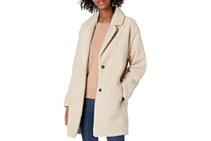 Amazon Essentials Women's Teddy Bear Fleece Oversized-Fit Lapel Jacket (Previously Daily Ritual)