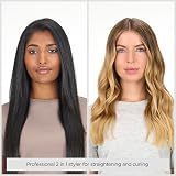BaByliss Straight and Curl Brilliance Hair Straighteners Titanium Plates 235C view 2