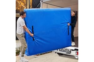 BETU Sac de rangement imperméable pour matelas avec 8 poignées robustes et fermeture éclair pour lit – Très épais et réutilis