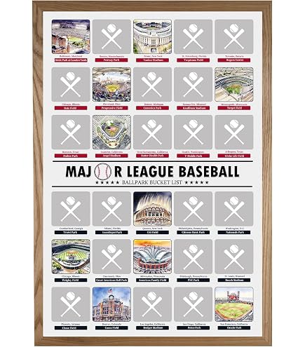 Amazon.com : Major League Baseball Print Magnetic Frame - Travel