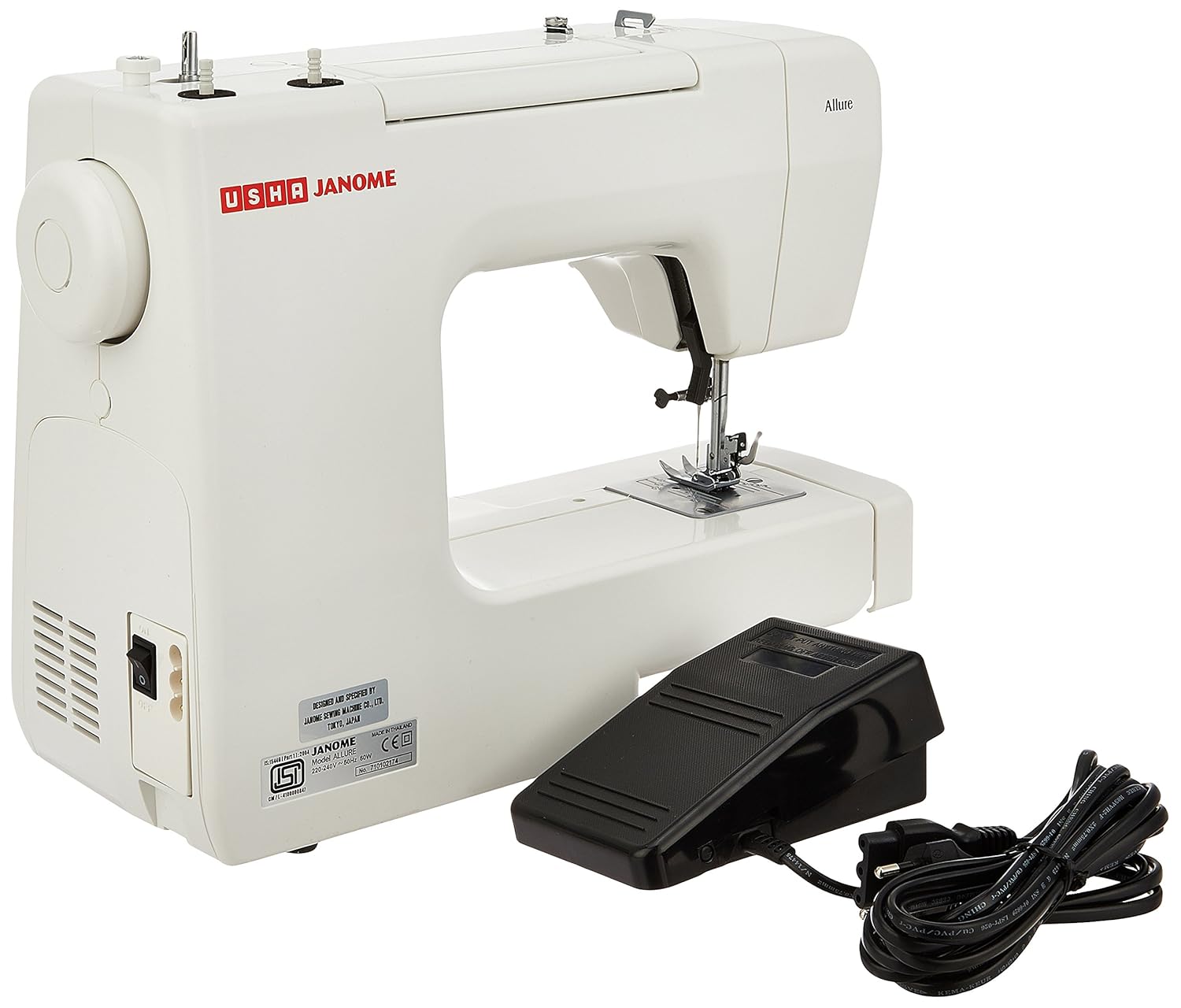 Buy Usha Janome Allure Automatic Zig-Zag Electric Sewing Machine (White)  Online at Low Prices in India - Amazon.in