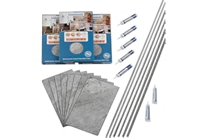 Palisade 25.6 in. x 14.8 in. Interlocking Vinyl Tile Shower and Tub Surround Kit in Silver Lake