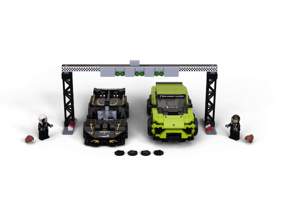 LEGO-Speed-Champions-Lamborghini-Urus-ST-X-e-Lamborghini-Huracn-Super-Trofeo-EVO-con-due-Minifigure-Set-di-Costruzioni-per-Ragazzi-8-Anni-76899