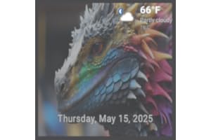 Fantasy Dragon's Dream with Ambient Music - Magical Sky TV with Time, Date & Weather