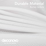 Deconovo White Rectangle Water Resistant Tablecloth 59x95in 150x240cm view 5