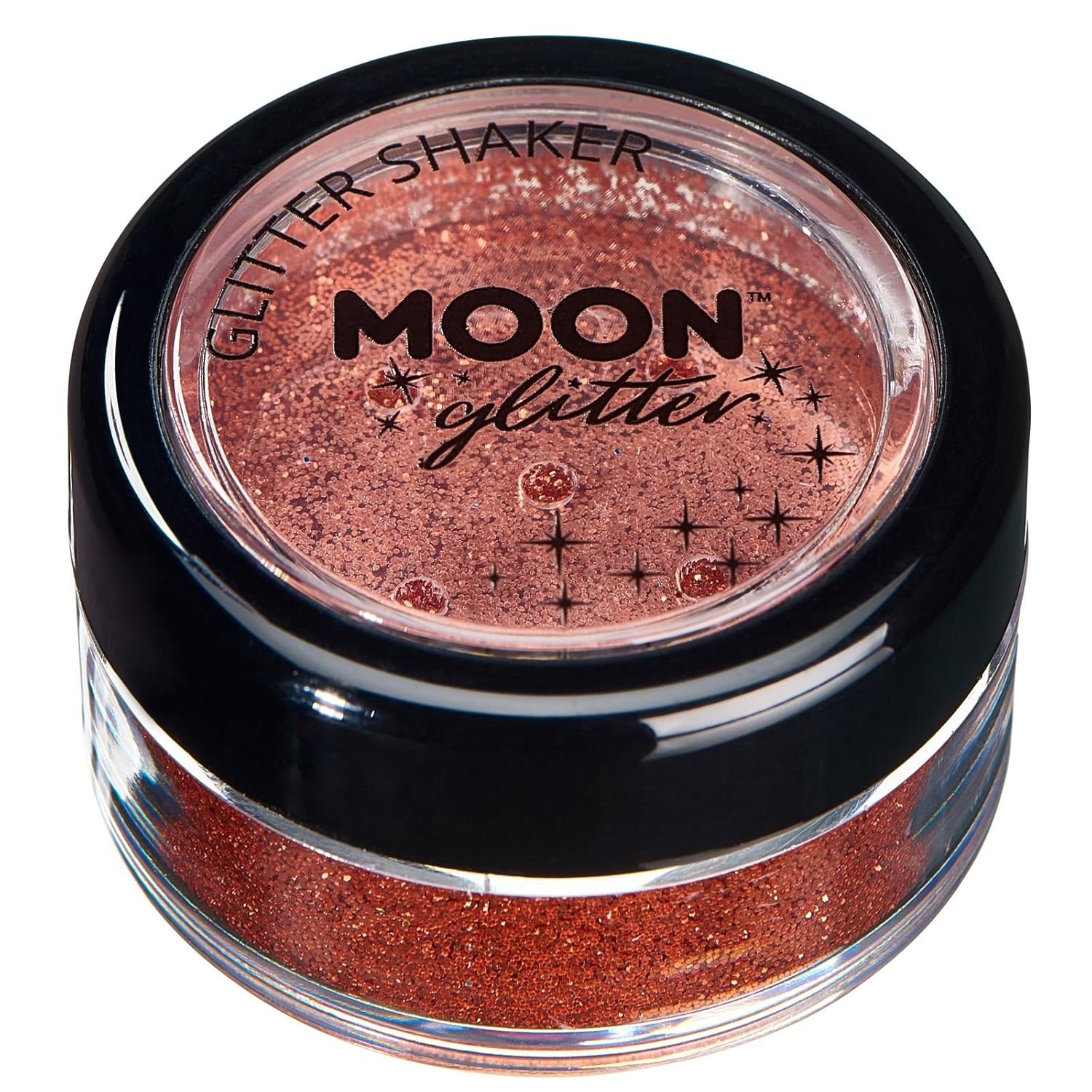 Fine Glitter Shakers by Moon Glitter ? 100% Cosmetic Glitter for Face, Body, Nails, Hair and Lips - 0.17oz, Copper Bronze, 5g