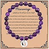 Haoze Miscarriage Gifts for Mothers What is Loved is Never Lost Natural Beaded Bracelet Baby Loss Grief Sympathy Gift Child Loss Memorial Gifts Jewelry