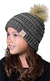 Funky Junque Girls Beanie Kids Winter Hat Warm Soft