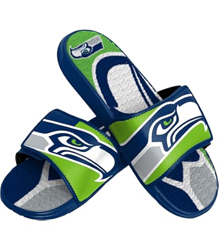 NFL New York Giants Mens Sport Shower Gel Slide Flip Flop  display picture 2